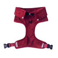 CORDUROY DOG SHIRT HARNESS - Ruby Red